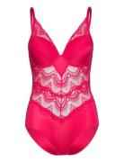 Tanya Body W Bra Fill Bodies Slip Red Missya