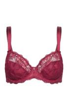 Aubree Uw Side Support Bra Lingerie Bras & Tops Wired Bras Burgundy Fa...