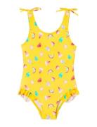 Nmfzulle Swimsuit Box Badedragt Badetøj Yellow Name It