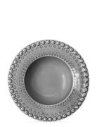 Daisy Soupbowl 2-Pack Home Tableware Plates Deep Plates Grey PotteryJo