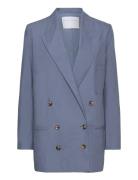 Poplin Suit Blazer Blazers Double Breasted Blazers Blue Cathrine Hamme...