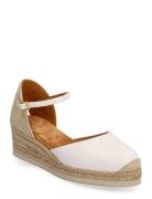 Cisca24Rk Espadrillos Flade Sandal Cream UNISA