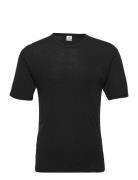 T-Shirts 1/4 Ærme Tops T-Kortærmet Skjorte Black Dovre