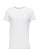 Tjm Xslim Jersey Tee Tops T-Kortærmet Skjorte White Tommy Jeans