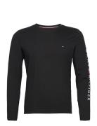 Tommy Logo Long Sleeve Tee Tops T-Langærmet Skjorte Black Tommy Hilfig...