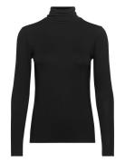 Slhanadi Rollneck Ls Tops T-shirts & Tops Long-sleeved Black Soaked In...