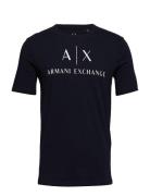 T-Shirt Tops T-Kortærmet Skjorte Black Armani Exchange