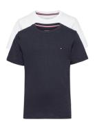 2 Pk Ss Tee Tops T-Kortærmet Skjorte Multi/patterned Tommy Hilfiger