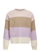 Konsandy L/S Stripe Pullover Cp Knt Tops Knitwear Pullovers Multi/patt...