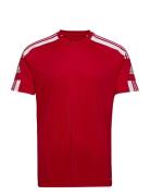 Squadra 21 Jersey Short Sleeve Tops T-Kortærmet Skjorte Red Adidas Per...