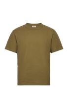 Basic T-Shirt "Callac" Héritage Tops T-Kortærmet Skjorte Khaki Green A...