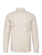 Akkonrad Melange Shirt - Noos Tops Shirts Casual Cream Anerkjendt