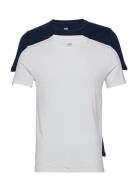 Slim 2Pk Crewneck 1 2 Pack Sli Tops T-Kortærmet Skjorte White LEVI´S M...