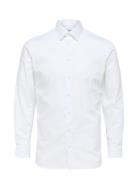 Slhslimethan Shirt Ls Classic Noos Tops Shirts Business White Selected...