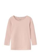 Nmfkab Ls Top Noos Tops T-shirts Long-sleeved T-Skjorte Pink Name It