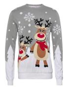 The Cute Christmas Jumper Tops Knitwear Round Necks Multi/patterned Ch...