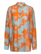 Alfrida Shirt Aop 14449 Tops Shirts Long-sleeved Orange Samsøe Samsøe