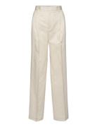 Pleated Pinstripe Trousers Bottoms Trousers Suitpants White Filippa K