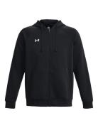 Ua Rival Fleece Fz Hoodie Sport Sweatshirts & Hoodies Hoodies Black Un...