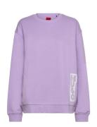 Deroxane Tops Sweatshirts & Hoodies Sweatshirts Purple HUGO