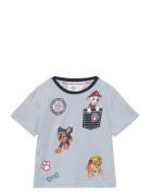 Short-Sleeved T-Shirt Tops T-Kortærmet Skjorte Blue Paw Patrol