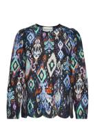 Josalina Tops Blouses Long-sleeved Multi/patterned Munthe