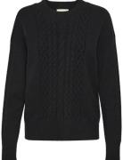 Crdela Pullover Tops Knitwear Jumpers Black Cream