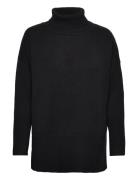 Alvena Knit Pullover Tops Knitwear Turtleneck Black A-View