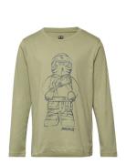 T-Shirt Ls Tops T-shirts Long-sleeved T-Skjorte Green LEGO Kidswear