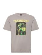 Onsbob Marley Reg Ss Tee Tops T-Kortærmet Skjorte Grey ONLY & SONS