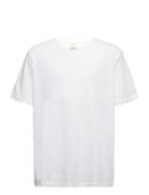 T Shirt Regular Solid Tops T-Kortærmet Skjorte White Lindex