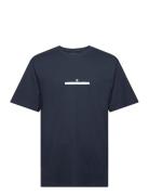 Dpworld Championship T-Shirt Tops T-Kortærmet Skjorte Navy Denim Proje...