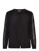 Fqsweetly-Shirt Tops Shirts Long-sleeved Black FREE/QUENT