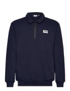 Toluca Polo Sweat Shirt Sport Sweatshirts & Hoodies Sweatshirts Navy F...
