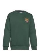 Tndavid Sweatshirt Tops Sweatshirts & Hoodies Sweatshirts Green The Ne...