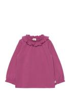 Cozy Me Frill Collar L/S T Baby Tops T-shirts Long-sleeved T-Skjorte P...