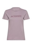 Terrex Classic Logo T-Shirt Sport T-shirts & Tops Short-sleeved Purple...