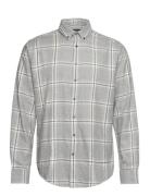 Bs Norman Casual Modern Fit Shirt Tops Shirts Casual Grey Bruun & Sten...