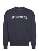 Monotype Embro Sweatshirt Tops Sweatshirts & Hoodies Sweatshirts Navy ...