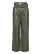 2Nd Foley - Leather Appeal Bottoms Trousers Wide Leg Green 2NDDAY