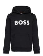 Hooded Sweatshirt Tops Sweatshirts & Hoodies Hoodies Black BOSS