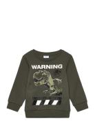 Nmmnat Jurassic Sweat Bru Noos Sky Tops Sweatshirts & Hoodies Sweatshi...