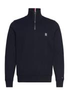 Monogram Imd Stand Collar Tops Sweatshirts & Hoodies Sweatshirts Navy ...