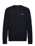 Tjm Reg Multi Neps Sweater Tops Knitwear Round Necks Navy Tommy Jeans