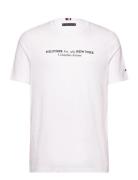 Hilfiger New York Tee Tops T-Kortærmet Skjorte White Tommy Hilfiger