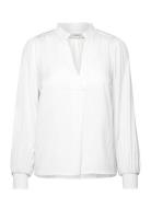 Huxieiw Blouse Tops Blouses Long-sleeved White InWear
