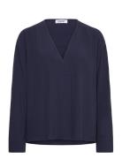 Blouses Woven Tops Blouses Long-sleeved Navy Esprit Casual