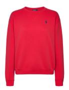 Fleece Crewneck Sweatshirt Tops Sweatshirts & Hoodies Sweatshirts Red ...