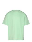 Over Printed T-Shirt Tops T-Kortærmet Skjorte Green Tom Tailor