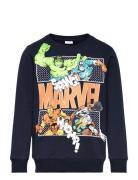 Nkmfinnegan Marvel Sweat Unb Mar Tops Sweatshirts & Hoodies Sweatshirt...